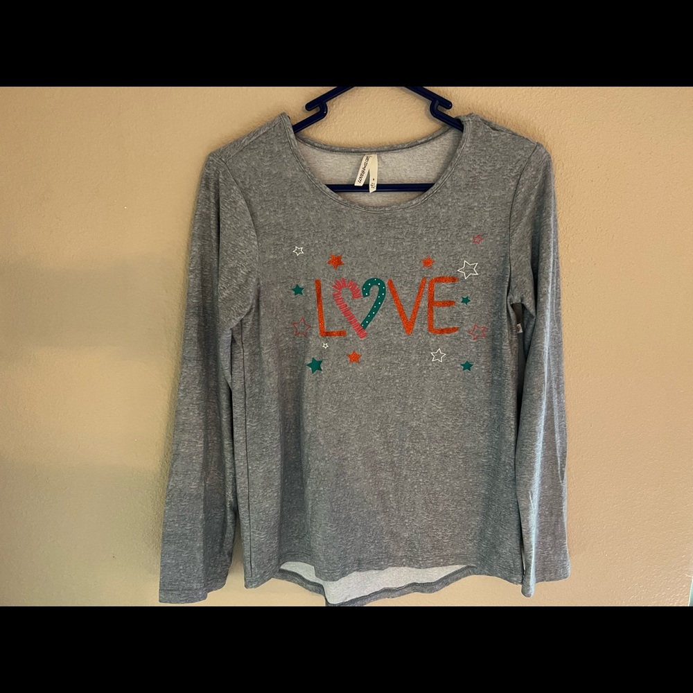 Girls size medium Christmas top